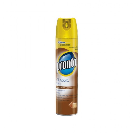 Spray Curatare Mobila Pronto 5 in 1, 300 ml, Spray Curatare Mobila, Spray pentru Indepartarea Prafului, Solutie cu Pulverizator pentru Mobila, Solutie Spray Ingrijire si Curatare Mobila, Solutii de Curatat Pronto, Spray pentru Mobilier