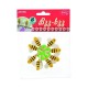 Albinute din Lemn Bzz-Bzz DACO, 43x40 mm, 8 Buc/Set,  Galben/Negru, Carlige cu Albinute, Albinute Carlige, Albinute din Lemn Galbene, Cralig din Lemn cu Albina, Carlige din Lemn cu Albina, Accesorii Craft, Accesorii Creatie