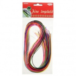 Fire Plastic DACO, pentru Impletit, 30 Buc/Set, Multicolor, Fire din Plastic pentru Impletit, Fire Plastic pentru Impletituri, Fire Plastic pentru Bratari, Fire Colorate din Plastic, Fire Colorate pentru Bratari Hand-Made