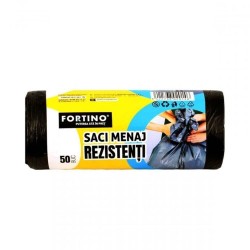 Rola 50 Saci Menajeri Fortino, 20 L, Negru, Rola Saci Menajeri Fortino, Saci Menajeri in Rola, Saci Menajeri la Rola, Rola de Saci Menajeri, Saci Menajeri 20 L, Saci Menajeri de 20 de Litri, Saci Menajeri Mici, Saci Menajeri Negrii, Saci pentru Menaj