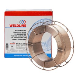 Sarma pentru Sudare Weldline WL Wire G3Si1, 0.8mm, 15 kg, Sarma Sudare, Sarma Sudura MAG, Sarma pentru Sudura, Sarma pentru Sudat, Bobina Sarma Sudura, Sarma Sudura Otel Nealiat, Sarma pentru Sudarea Otelului, Sarma de Sudura, Sarma de Sudare