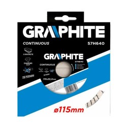 Disc Diamantat Graphite Turbo Continuous, 115x2.1x22.2 mm, pentru Flex, Disc Diamantat Continuu pentru Flex, Disc Diamantat pentru Ceramica, Disc Diamantat pentru Flex, Disc Flex pentru Ceramica, Disc Flex pentru Gresie, Disc Flex pentru Granit