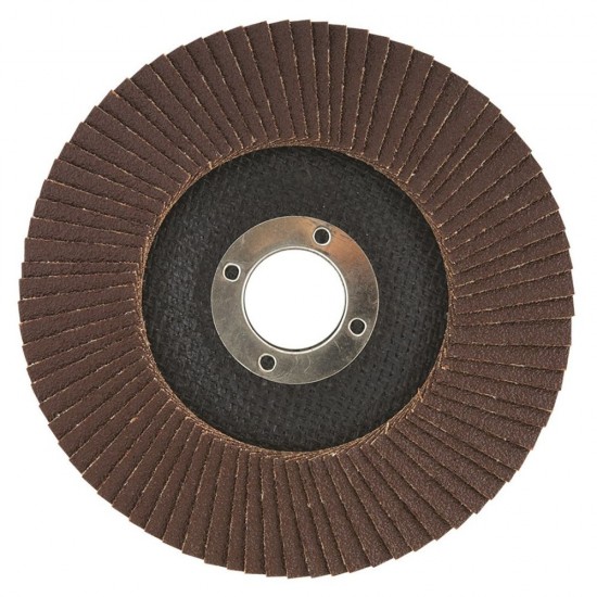 Disc Polizare Lamelar Verto, Evantai, pentru Flex, 125 x 22.2 mm, Abraziv, Granulatie K120, Accesorii Polizare si Slefuire, Accesorii Polizare si Slefuire Verto, Disc Lamelar