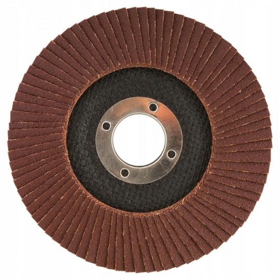 Disc Polizare Lamelar Verto, Evantai, pentru Flex, 125 x 22.2 mm, Abraziv, Granulatie K80, Accesorii Polizare si Slefuire, Accesorii Polizare si Slefuire Verto, Disc Lamelar