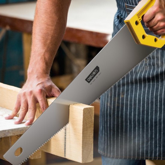 Fierastrau Gradinarit Deli, 45 cm Lungime, Zimti cu 3 Laturi, Maner Antiderapant, Fierastrau Gradinarit, Fierastraie Gradinarit, Fierastrau pentru Gradina, Fierastraie Rezistente, Fierastraie Gradina, Mini Fierastrau, Fierastrau Hobby