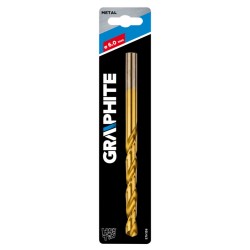 Burghiu HSS TiN pentru Metal Graphite, 6 mm, Burghiu Metal, Burghiu Otel, Burghiu Placi Metalice, Burghiu Gaurire Metal, Burghiu din Otel, Burghiu Gaurire Otel, Burghie Metal, Burghie Otel, Burghie din Otel, Burghie Gaurire