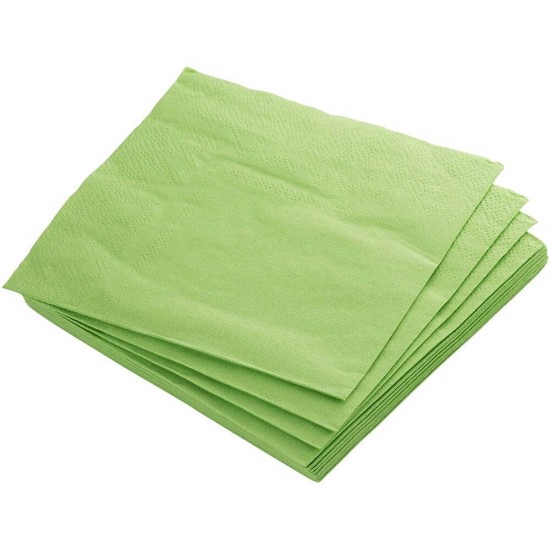 Servetele Verde Deschis din Hartie FLUFFY, 150 Buc/Set, 33x33 cm, 2 Straturi, Servetele Verde Deschis, Servetele Verde Deschis de Masa, Servetele Verde Deschis de Hartie, Servetele de Masa, Servetele Uscate, Set Servetele, Servetele Simple