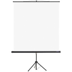 Ecran de Proiectie Manual pe Trepied Memoboards, 150x150cm, Ecran Proiectare Pentru Scoala, Ecran Alb pentru Prezentari, Eran Prezentare Birou, Ecran pentru Prezentare cu Trepied, Ecran Proiecte cu Suport
