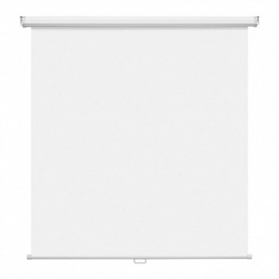 Ecran de Proiectie Manual pentru Perete Memoboards, 200x200cm, Ecran Proiectare Pentru Scoala, Ecran Alb pentru Prezentari, Eran Prezentare Birou, Ecran pentru Prezentare pentru Perete, Ecran Proiecte cu Suport Perete