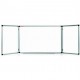 Tabla Magnetica Triptica cu Rama din Aluminiu Memoboards, 100x170cm, Tabla Magnetica pentru Prezentari, Tabla Magnetica Triptica pentru Scoala, Tabla AlbaTriptica pentru Birou, Tabla Magnetica Aluminiu