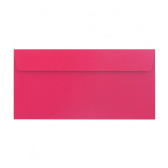 Plicuri Fucsia DL DACO, 25 Buc/Set, 110x220 mm, 120 g/m², cu Clapeta Siliconica, Plic Fucsia, Plic Colorat, Plicuri cu Clapeta Siliconica, Plicuri DL cu Lipire Siliconica, Plicuri Colorate, Plicuri DL Colorate