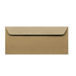Plicuri Kraft DL cu Dimensiunea 110x220 mm, 10 Buc/Set - Plicuri Maro din Hartie Natur