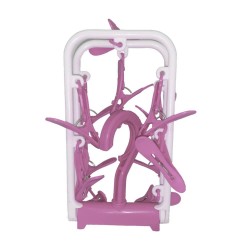 Uscator cu Agatatoare, 12 Cleme, Plastic, Mov, Uscator cu Cleme, Uscator 12 Cleme, Uscator cu 12 Cleme, Uscator de Haine cu Cleme, Uscator pentru Haine Mici, Uscator de Agatat, Uscator cu Carlig, Uscatoare cu Cleme, Uscatoare 12 Cleme