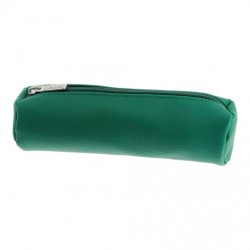 Necessaire Rotund, ImitaÈie De Piele, Culoare Forest Green