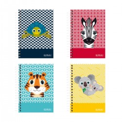 Caiet Cu Spirala 10x14 Cm 200f Patratele Cute Animals Diverse Motive