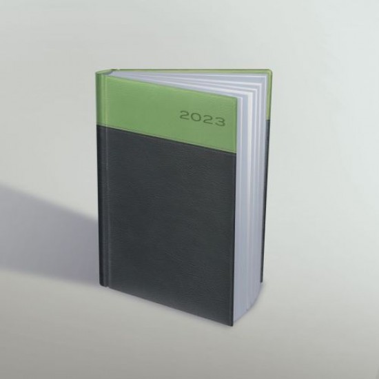 Agenda Datata A5 Premium Deluxe Marbella 352 Pagini Verde/gri 2023