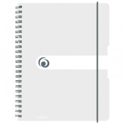 Caiet A4 80f Spirala Elastic Perforat Eotg Coperta Pp Transparent