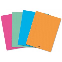 Caiet A4, 60 File - 80g/mp, Liniat Stanga, Coperta Pp Transparent Color, Aurora - Velin