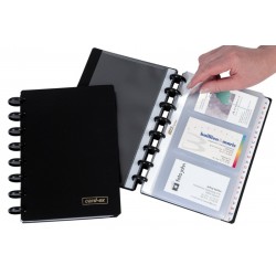 Mapa A5, Pentru 120 Carti De Vizita, Aurora Adoc - Coperta Neagra