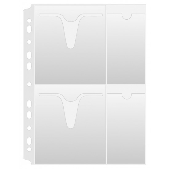 Folie Protectie A4, Pentru 4 Cd/dvd, 160 Microni, 25buc/set, Donau