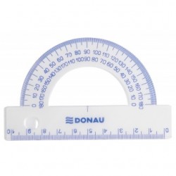 Raportor 100mm, 180 Grade, Donau - Transparent