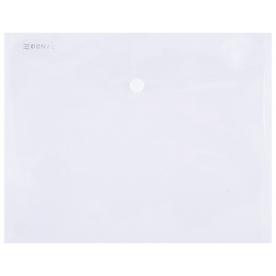 Mapa Pp Protectie Documente A5 Landscape, Inchidere Cu Capsa, 10/set, Donau - Transparent