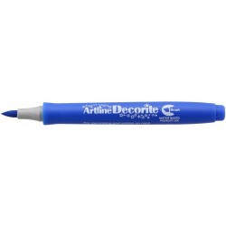 Marker Artline Decorite, Varf Flexibil (tip Pensula) - Albastru