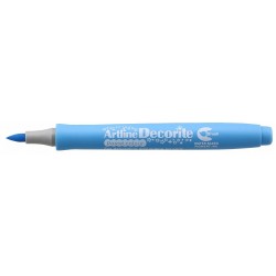 Marker Artline Decorite, Varf Flexibil (tip Pensula) - Bleu