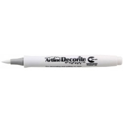 Marker Artline Decorite, Varf Flexibil (tip Pensula) - Alb