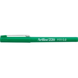 Liner Artline 220, Varf Fetru 0.2mm - Verde