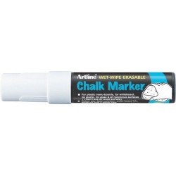 Marker Cu Creta Artline, Pentru Table De Scris, Varf 12.0mm - Alb