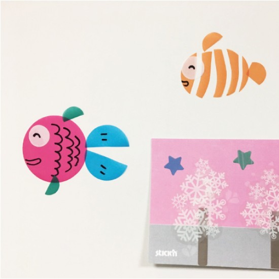 Carte Creativa Stick"n Circle - Cercuri Neon Asortate