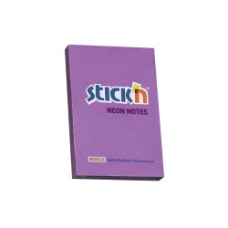 Notes Autoadeziv 76 X 51 Mm, 100 File, Stick"n - Violet Neon