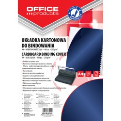 Coperta Carton Lucios 250g/mp, A4, 100/top, Office Products - Bleumarin