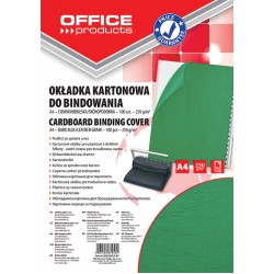 Coperta Carton Imitatie Piele 250g/mp, A4, 100/top Office Products - Verde