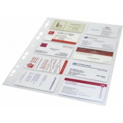 Folie Protectie Pentru 20 Carti De Vizita, 120 Microni, 10/set, Optima - Cristal