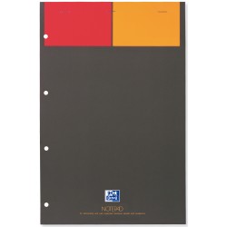 Blocnotes A4+, Oxford Int., 80 File-90g/mp, Scribzee, 4 Perf., Coperta Carton - Matematica