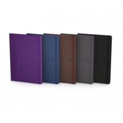 Caiet Cu Elastic, 18 X 25cm, Oxford Signature Men, Coperti Carton Rigid, 72 File-90g/mp - Dictando