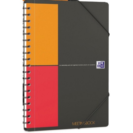 Caiet Cu Spirala B5, Oxford Int. Meetingbook, 80 File -80g/mp, Scribzee, Coperta Pp - Mate