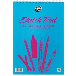Bloc Desen Cu Spirala Dubla, A3, 50 File - 135g/mp, Pukka Sketch