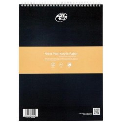 Bloc Desen Cu Spirala Dubla, 14 X 10cm, 15 File - 240g/mp, Pukka Acrylic