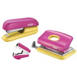 Set Capsator Plastic Rapid F5, Perforator Plastic Fc10 Si Decapsator, 10 Coli, Blister, Roz-galben