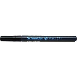 Marker Cu Vopsea Schneider Maxx 271, Varf Rotund 1-2mm - Negru