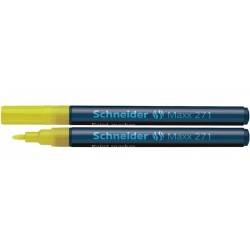 Marker Cu Vopsea Schneider Maxx 271, Varf Rotund 1-2mm - Galben