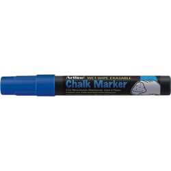 Marker Cu Creta Artline, Pentru Table De Scris, Varf 4.0mm - Albastru