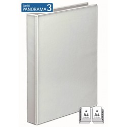 Caiet Mecanic Cu Buzunar, Plastifiat Pp, 2 Inele In "d", 25 Mm, Cotor 42mm, Bantex - Alb