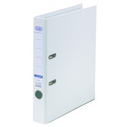 Biblioraft A4, Plastifiat Pp/pp, Margine Metalica, 50 Mm, Elba Smart Pro+ - Alb