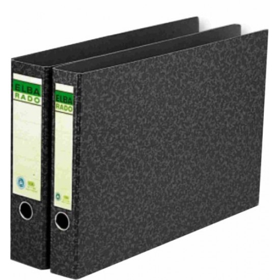 Biblioraft A3 Landscape, Margine Metalica, 80mm, Elba Rado - Marmorat