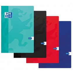 Caiet A5, Oxford School Touch, 36 File - 90g/mp, Coperta Carton, Liniat Stanga - Dictando - Asortate