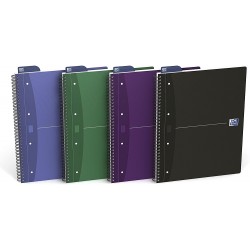 Caiet Cu Spirala A4+, Oxford Office Essentials, 90 File - 90g/mp, Scribzee, 4 Perf. - Dictando